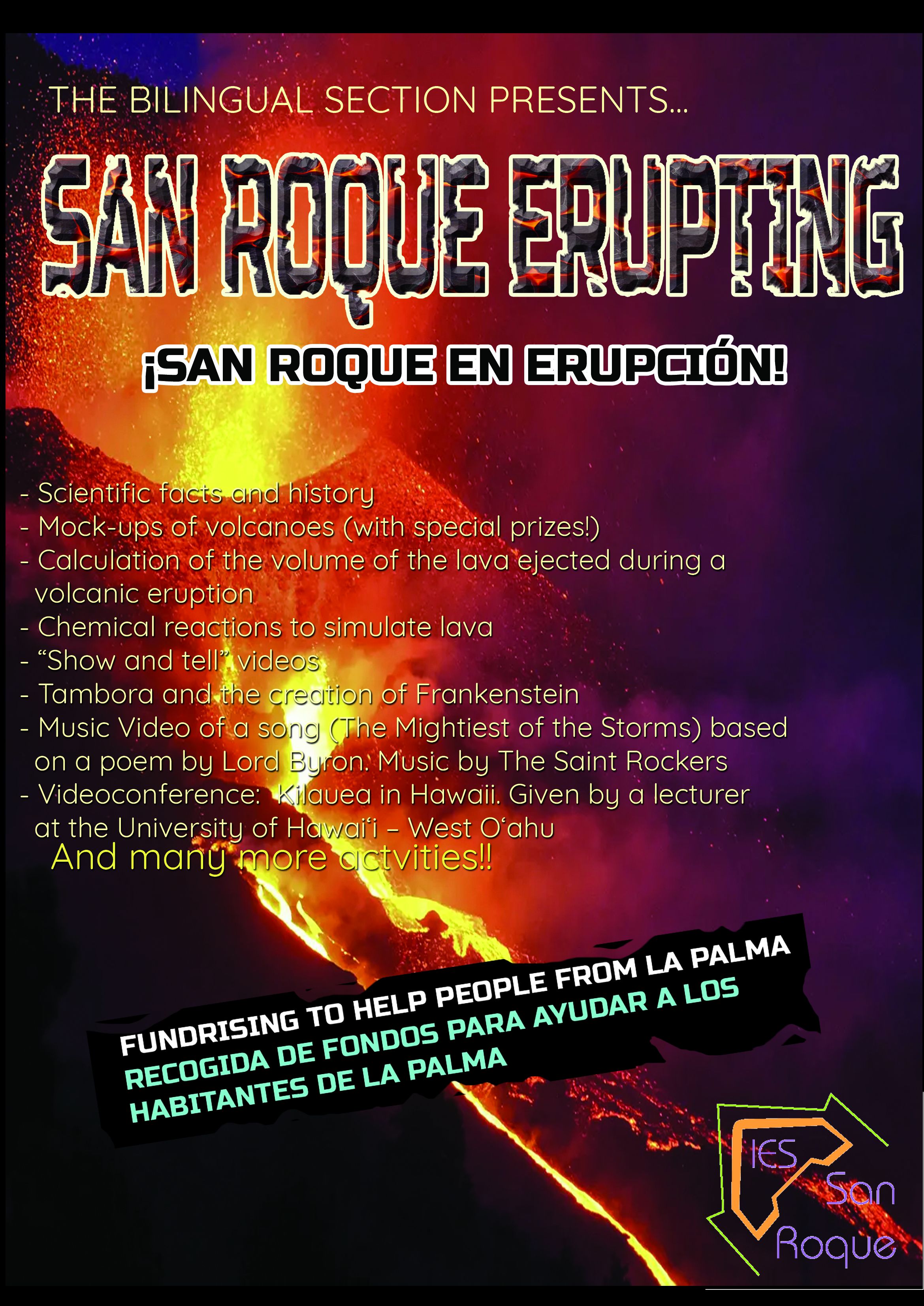 san roque erupting